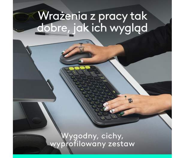 Logitech POP ICON Combo biała - 1355575 - zdjęcie 7
